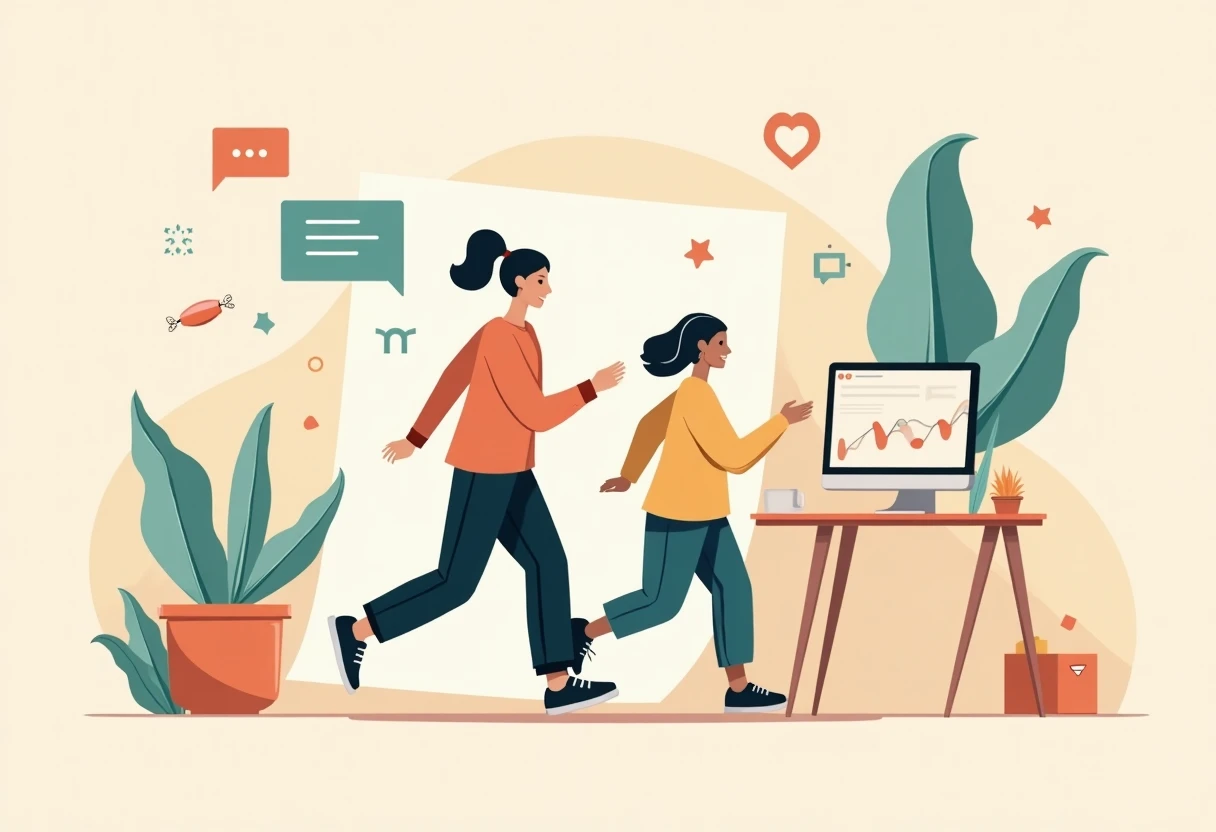 Exercícios de corrida e faciais