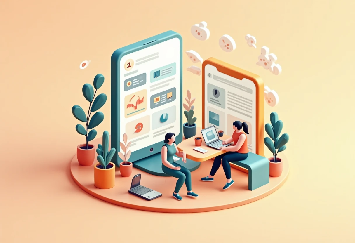 Ilustrasi vektor aplikasi bajet untuk freelancer