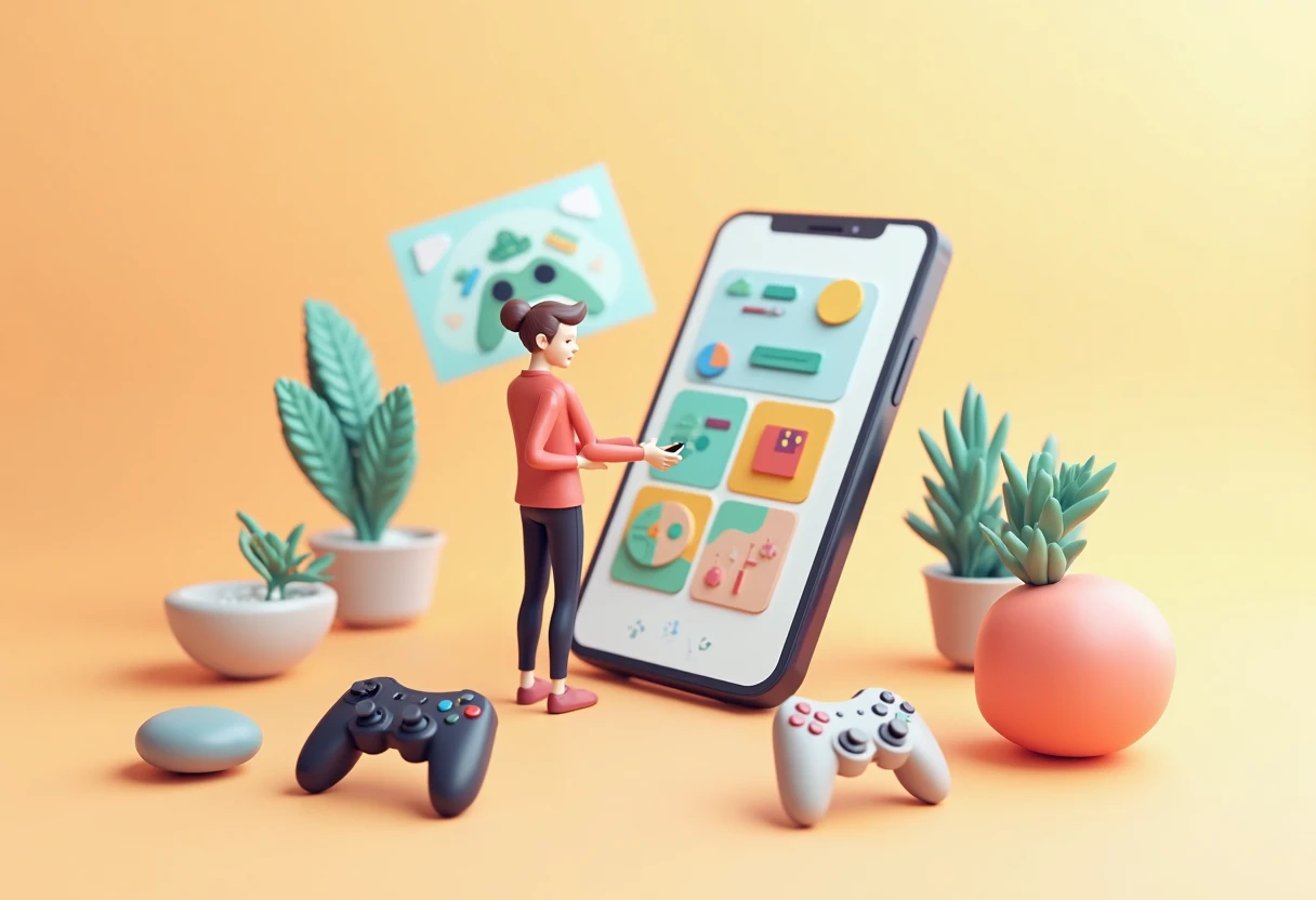 Abstract gaming shapes