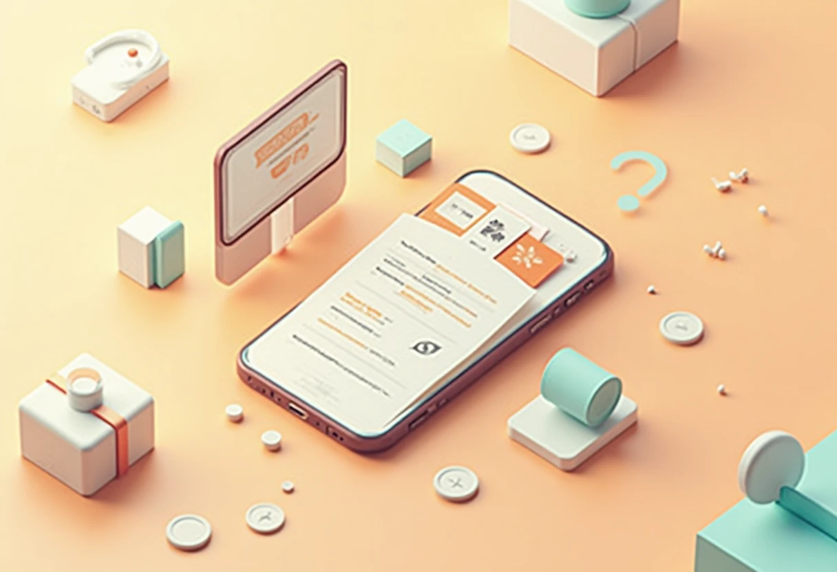 Abstract premium savings illustration