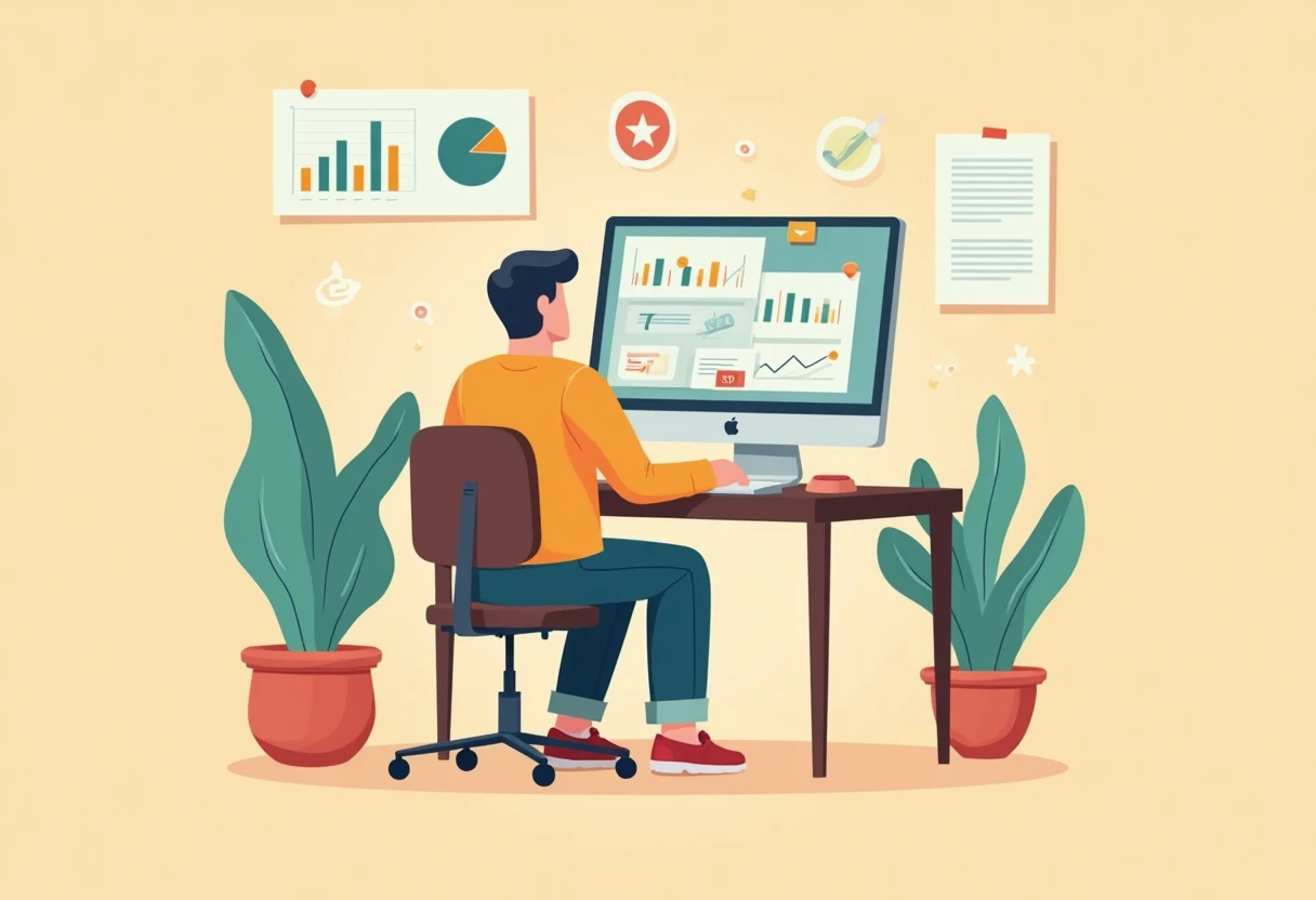 Analyse de trading sur fond abstrait