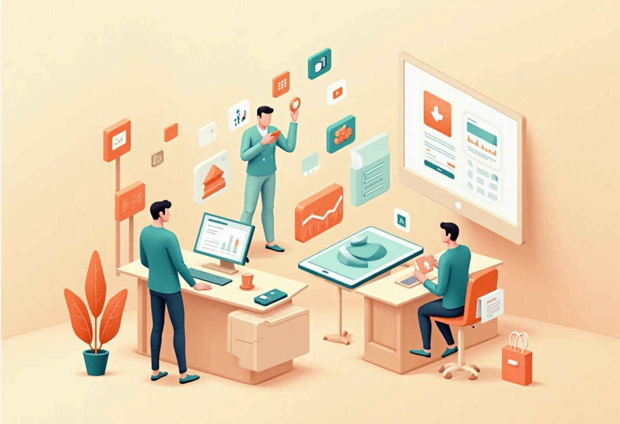 Conjunto de iconos de aplicaciones de productividad