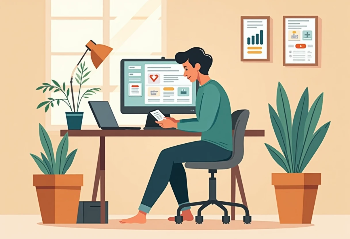 Freelancer gestionando su presupuesto