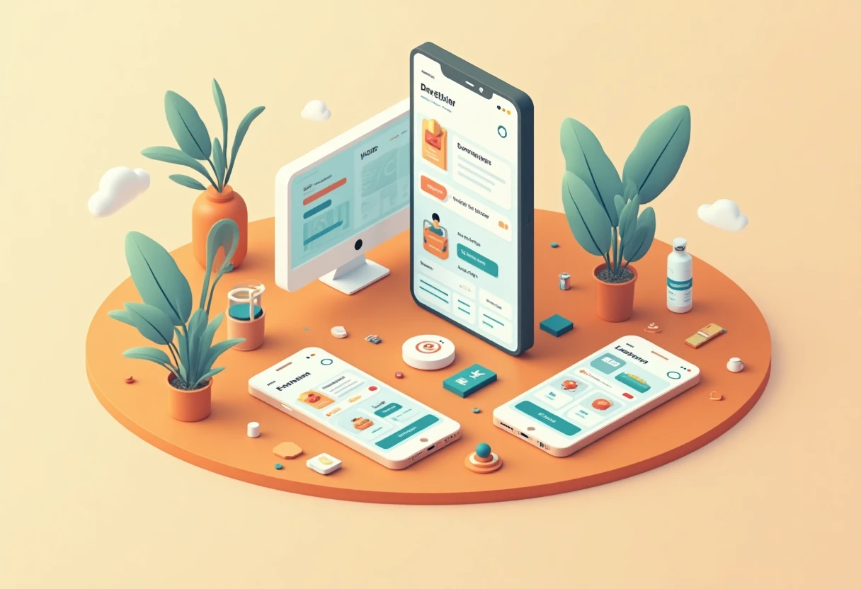 Illustrazione di app di salute