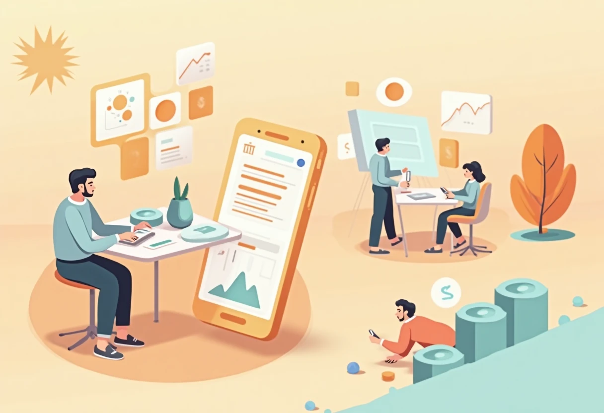Concept d'applications de budget