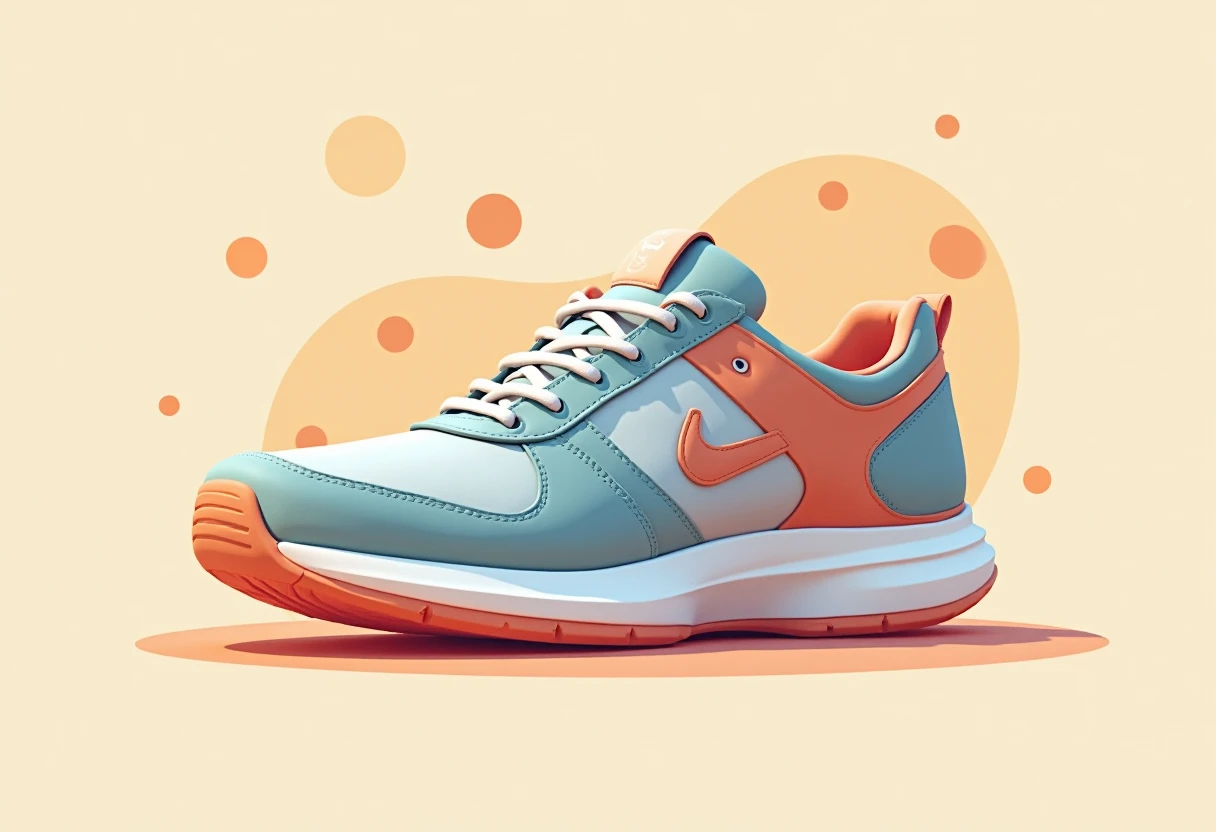 Illustration abstraite de chaussures emblématiques