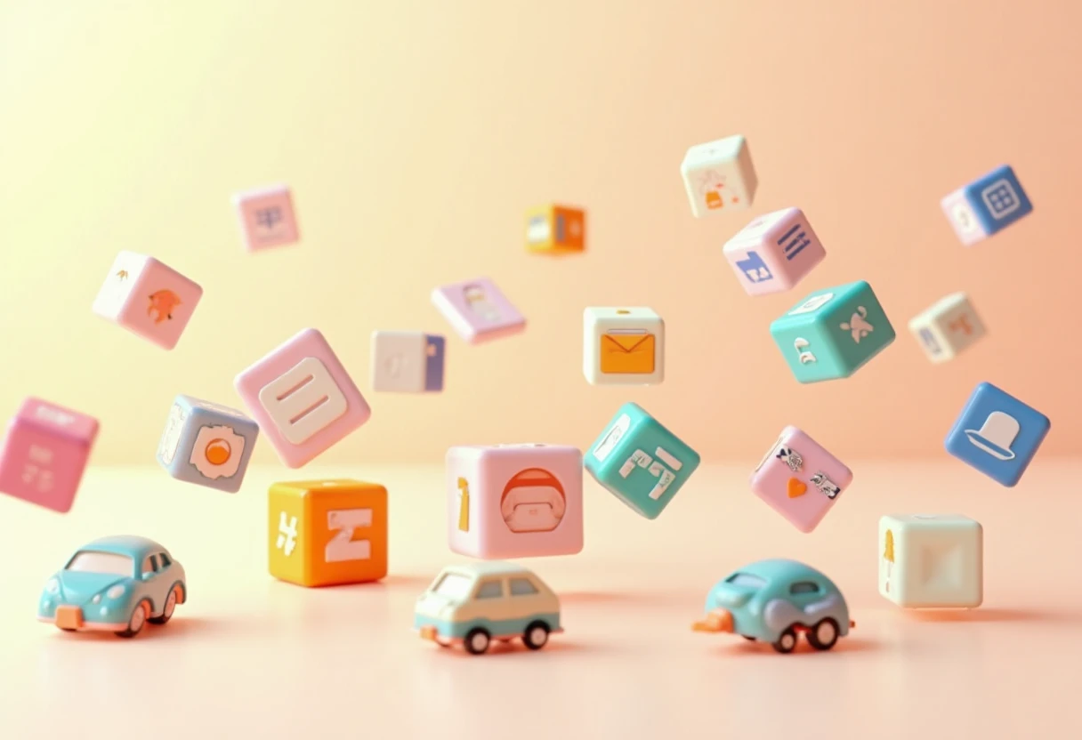Icônes de jeux mobiles simples