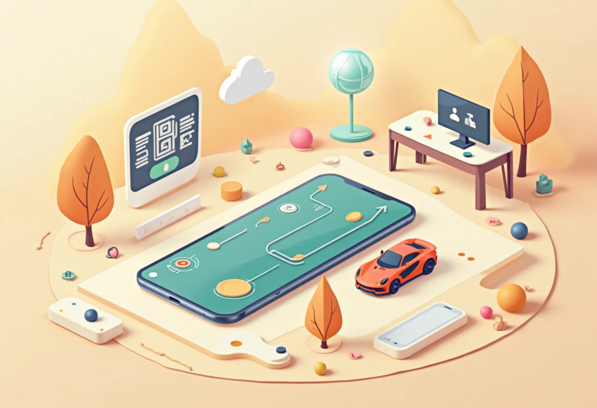 Illustration de jeux de course