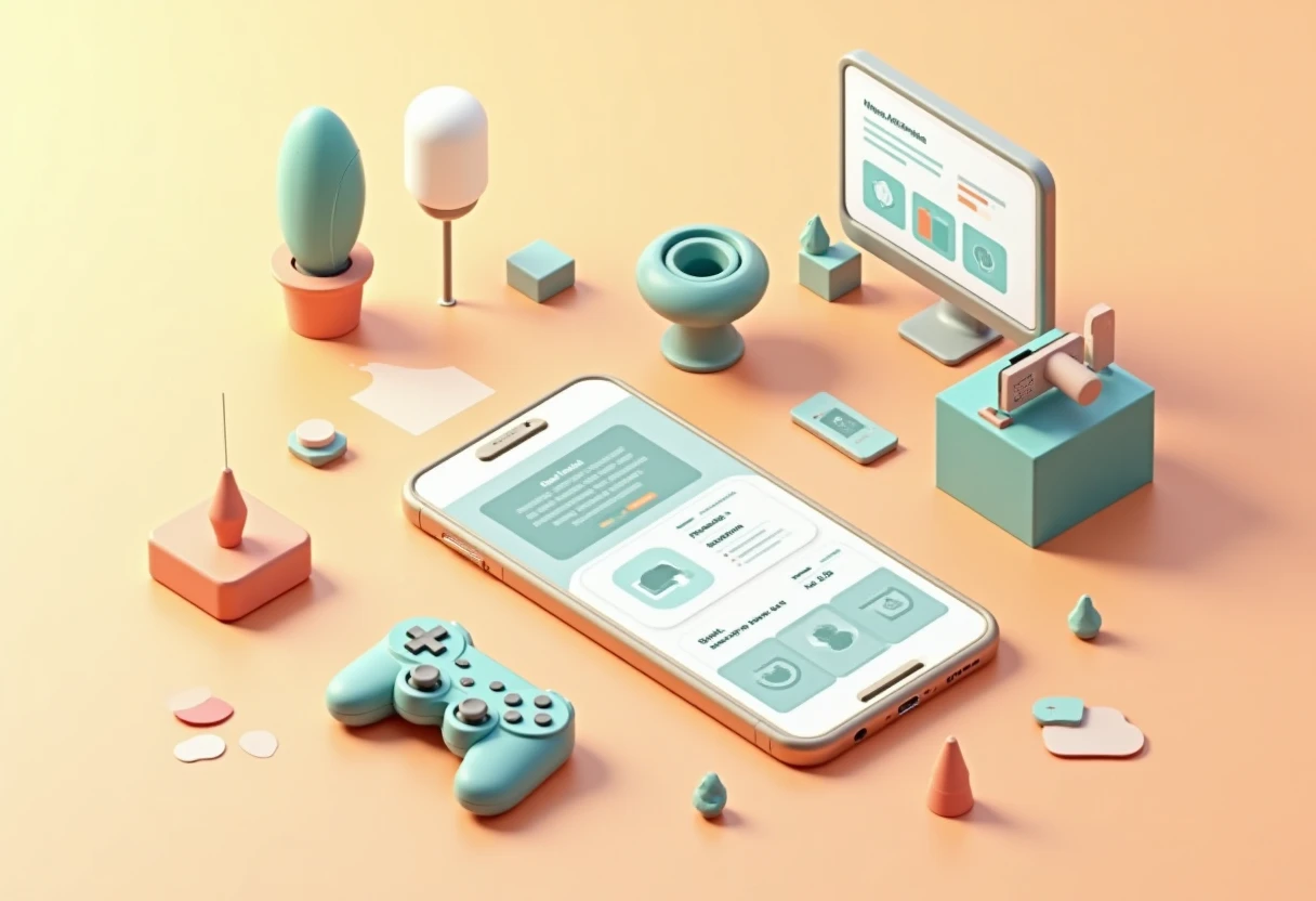 Ilustrace konceptů mobilních aplikací