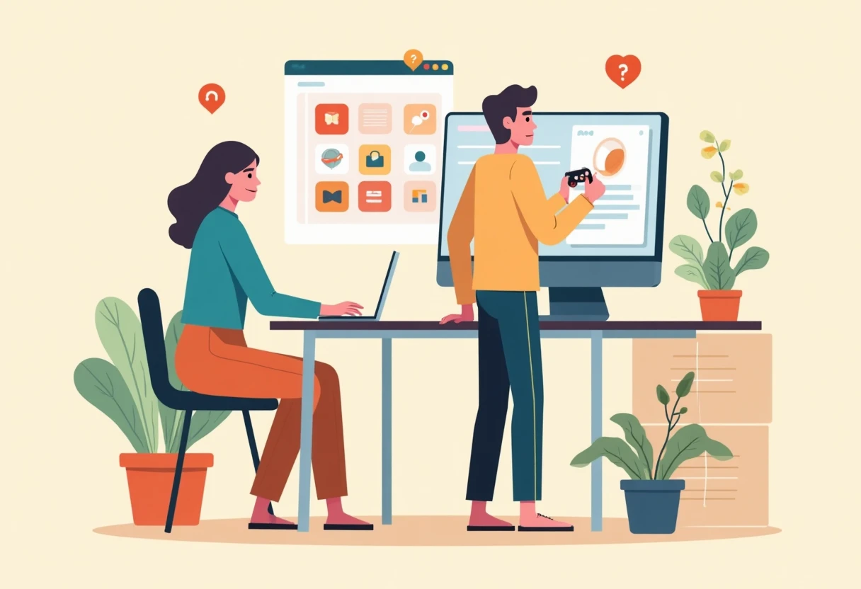 Freelancer pracující s digitálními nástroji