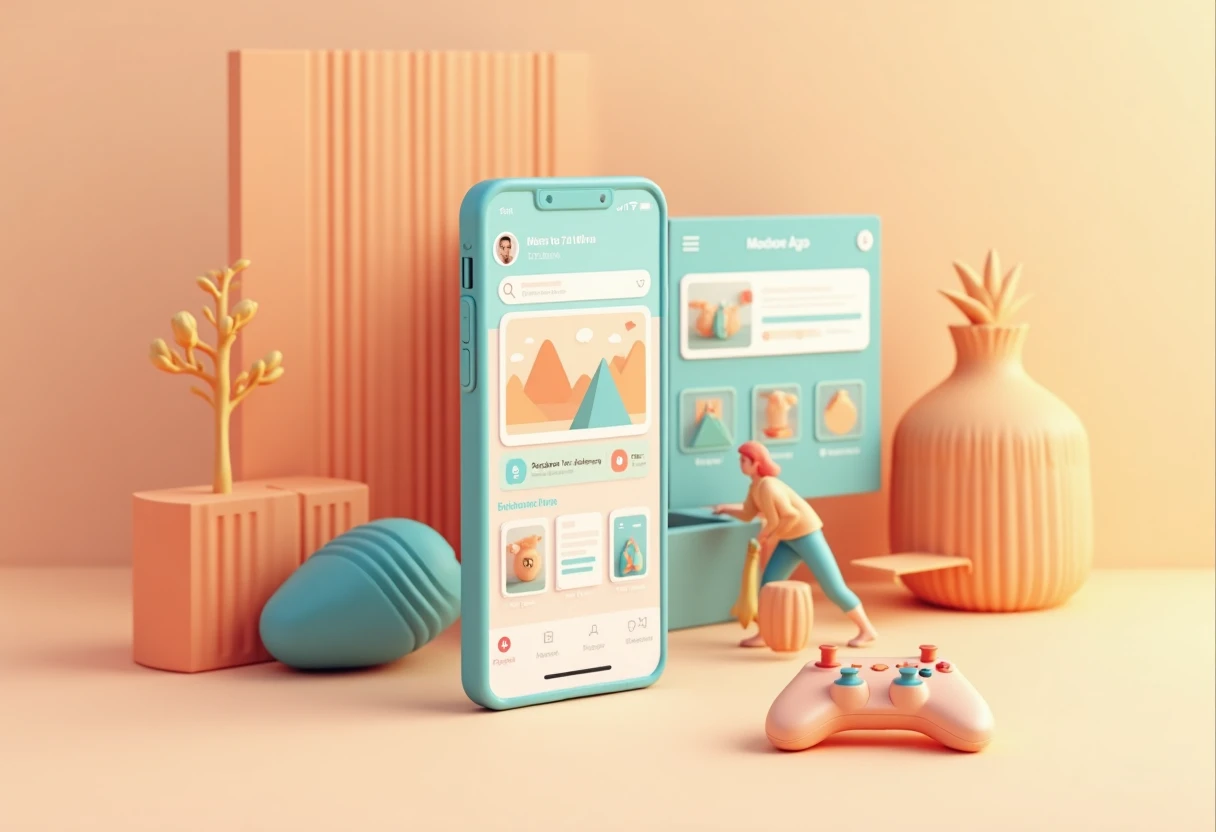 Premium fitness app concept