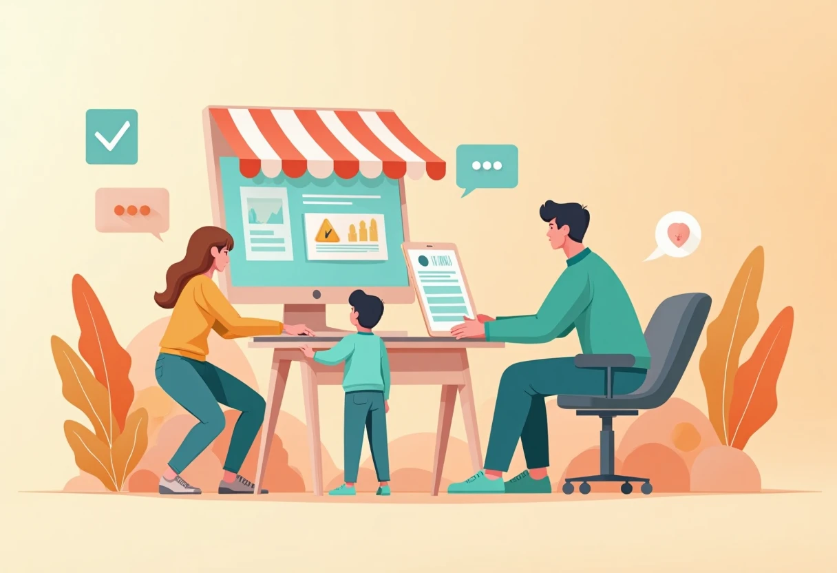 Premium app concept illustration